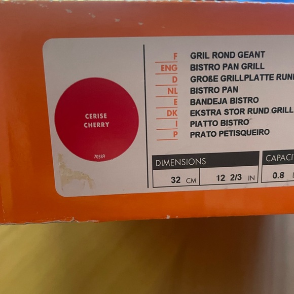 New Le Creuset Cast Iron Ribbed Bistro Pan Grill Griddle - Picture 9 of 12